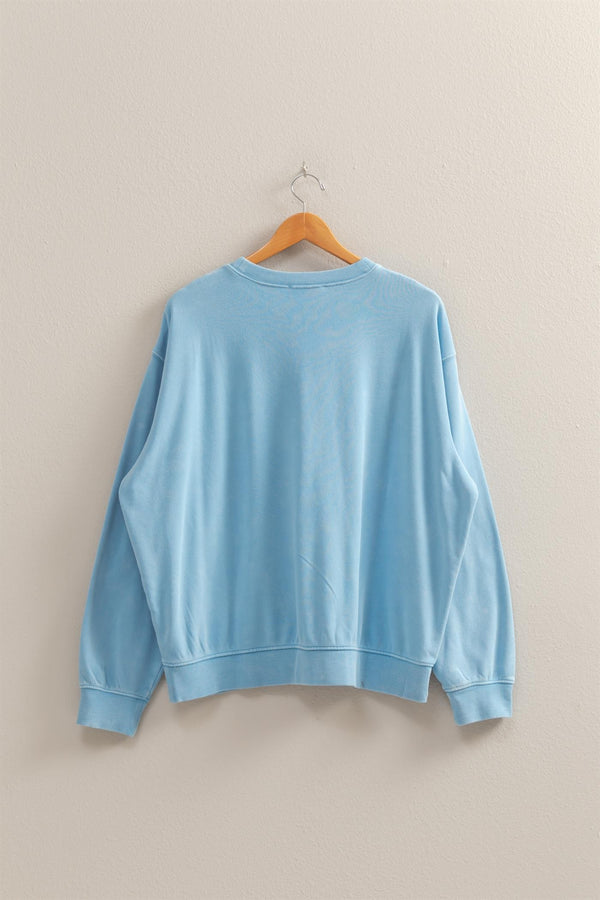 'Easy Days' Sweatshirt - Blue