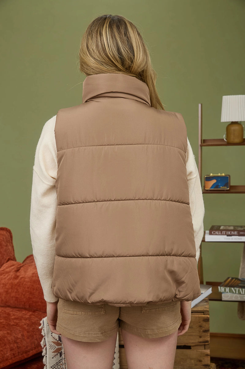 Puffer Vest - Cocoa