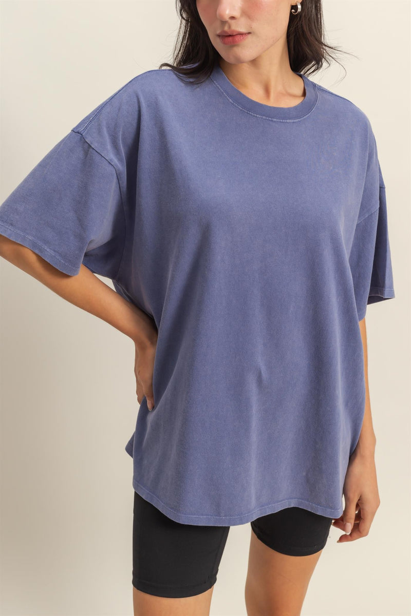 Oversized Tee - Indigo