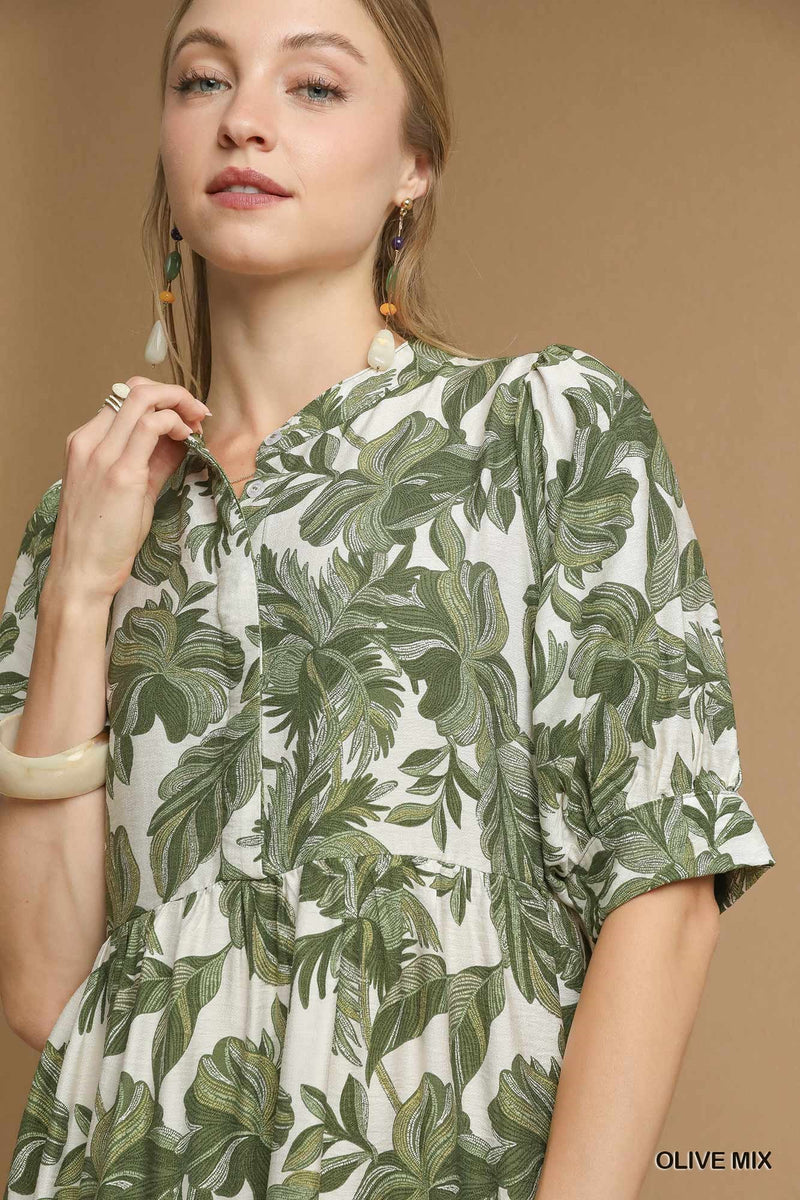 'Palms Away' Dress