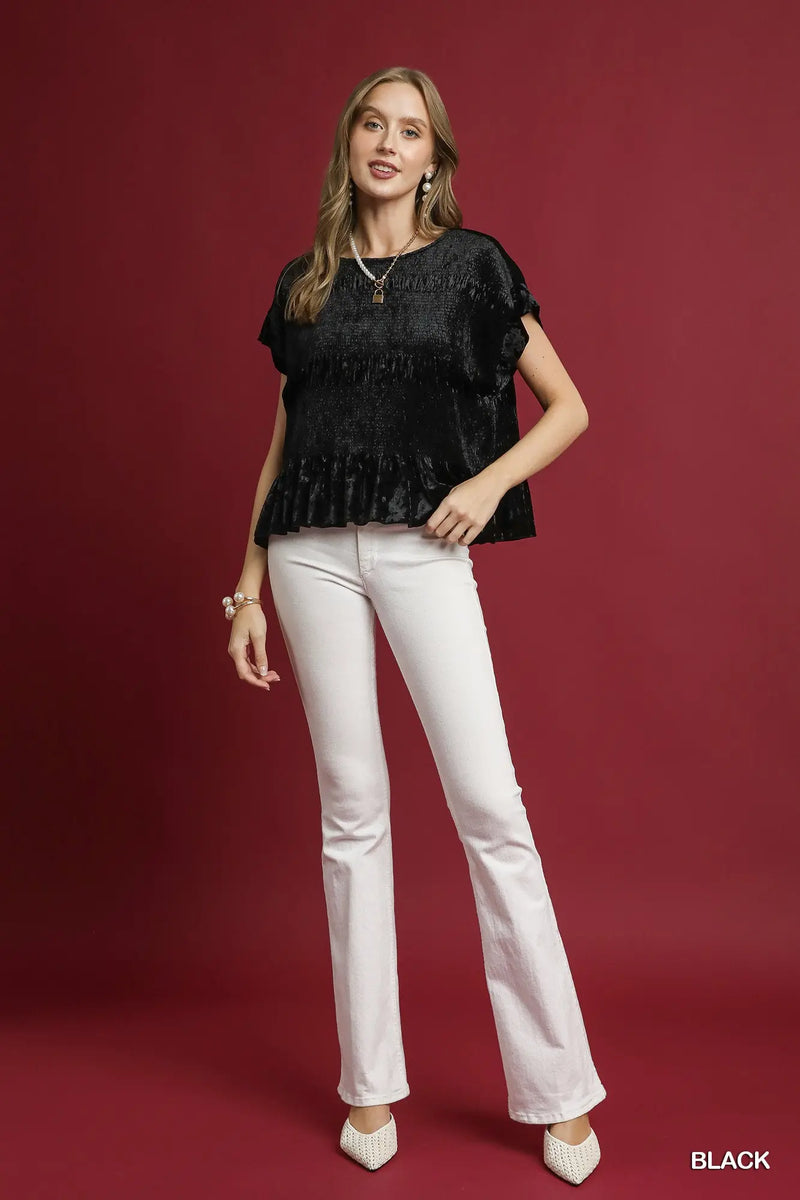 'Caught Crushing' Top - Black