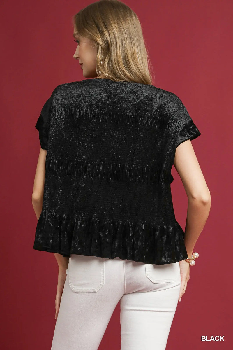 'Caught Crushing' Top - Black