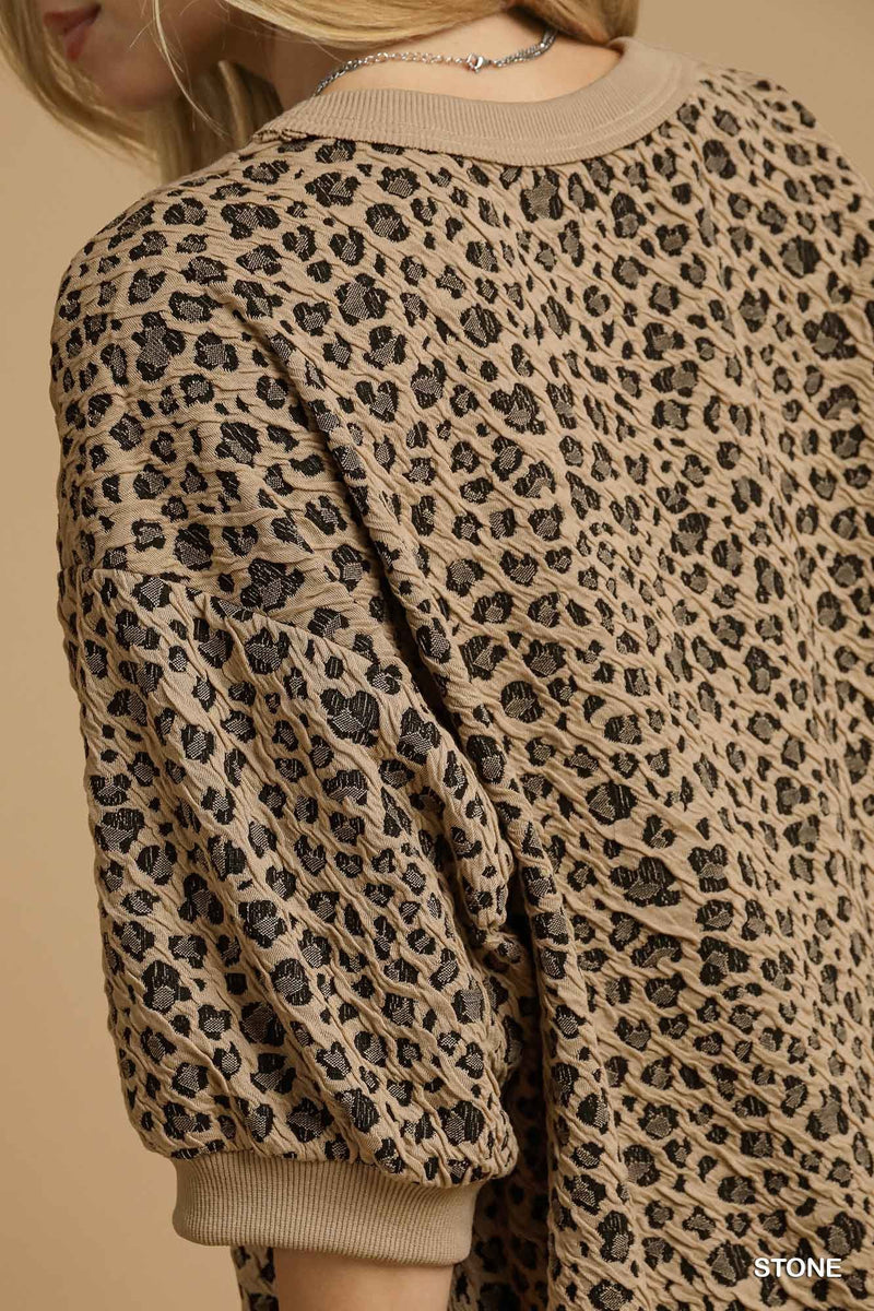 'Living in Leopard' Top