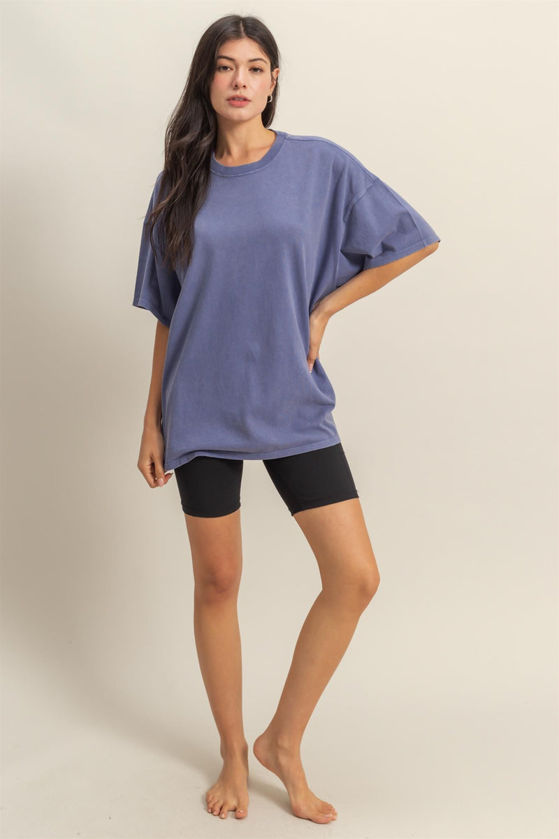 Oversized Tee - Indigo