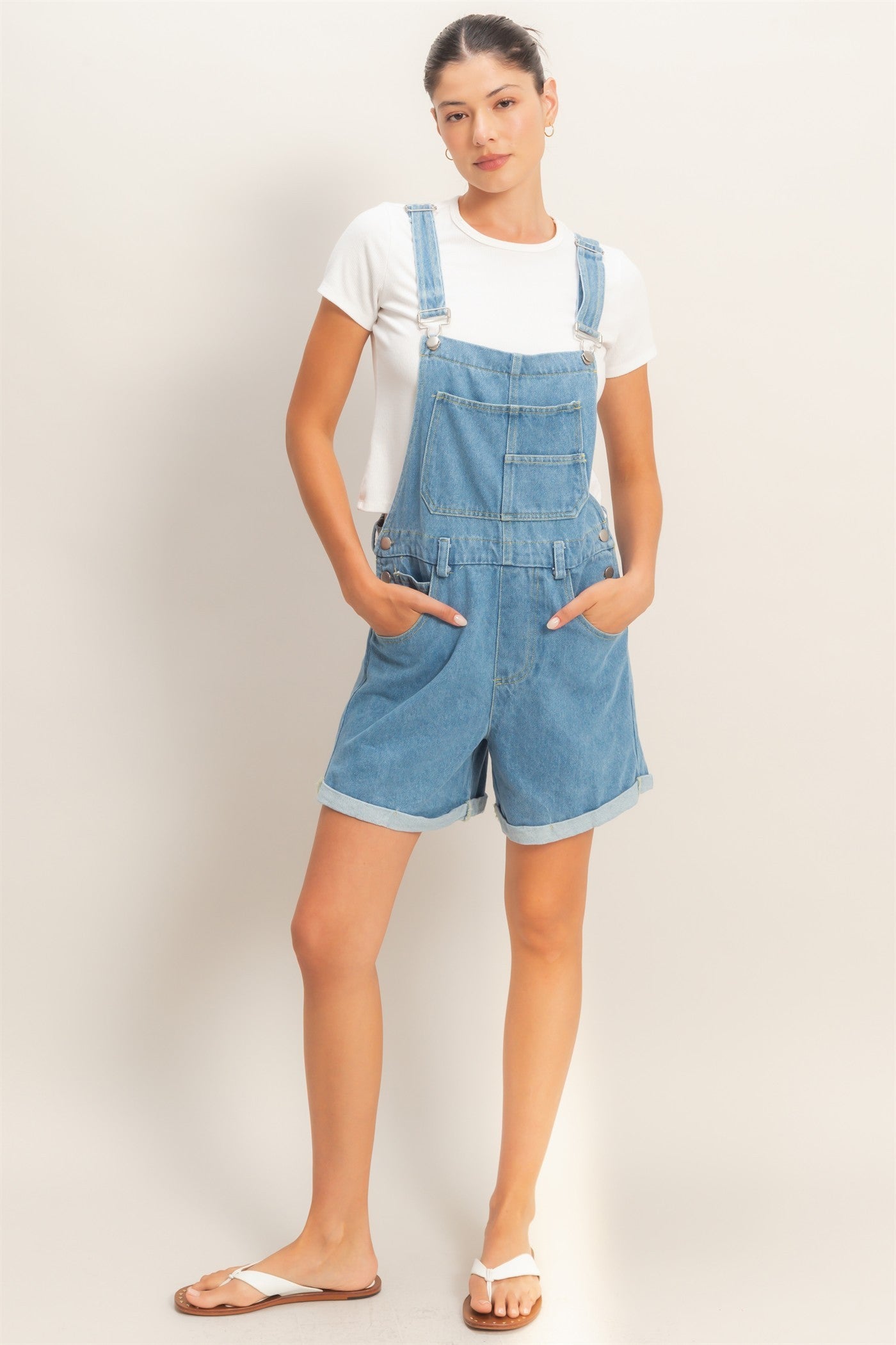 Denim Cross Back Overalls – Back Alley Boutique