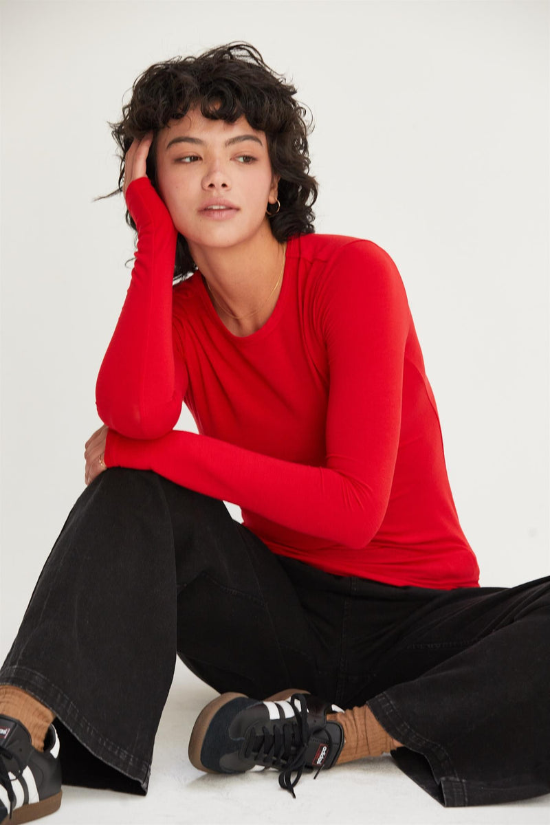 Basic Long Sleeve - Red