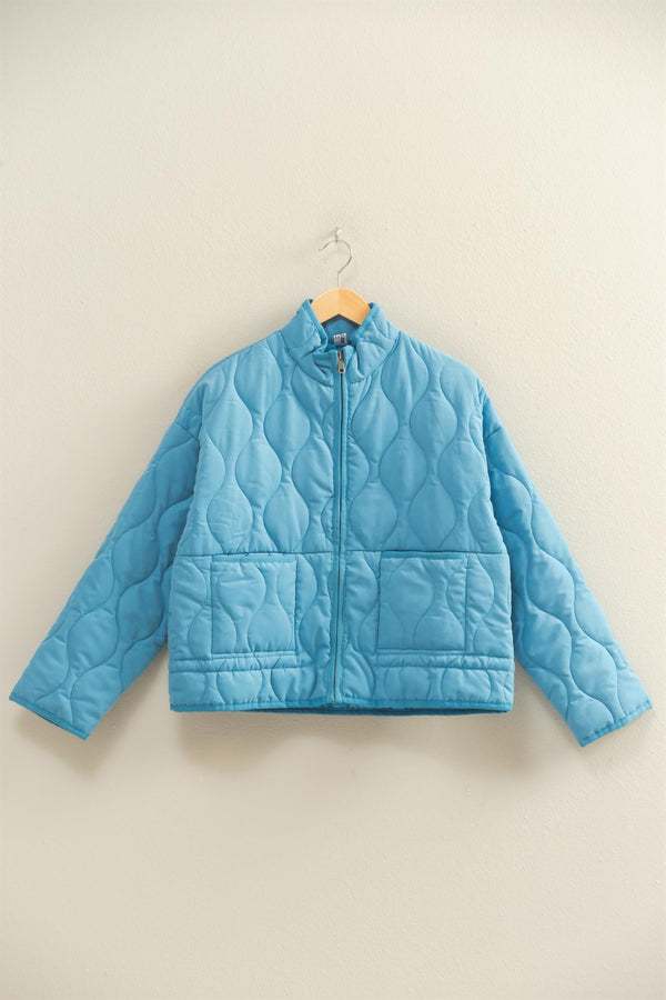 'Feels Just Right' Jacket - Ocean