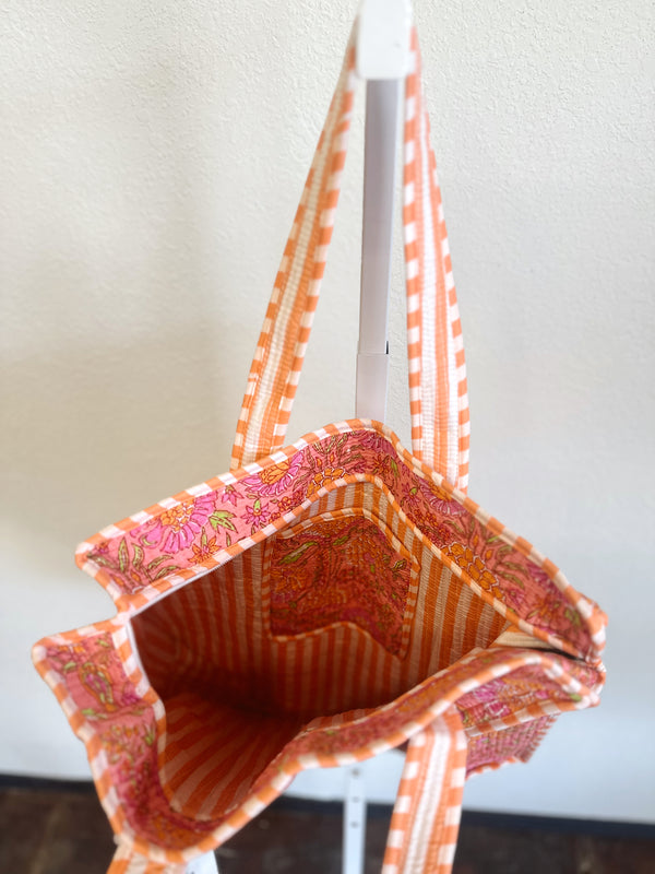 Mila Quilted Tote Bag