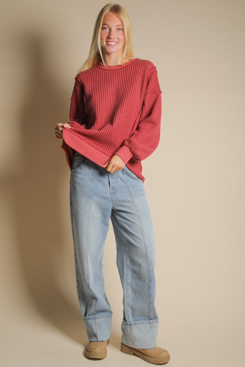 'Free Play' Top - Brick