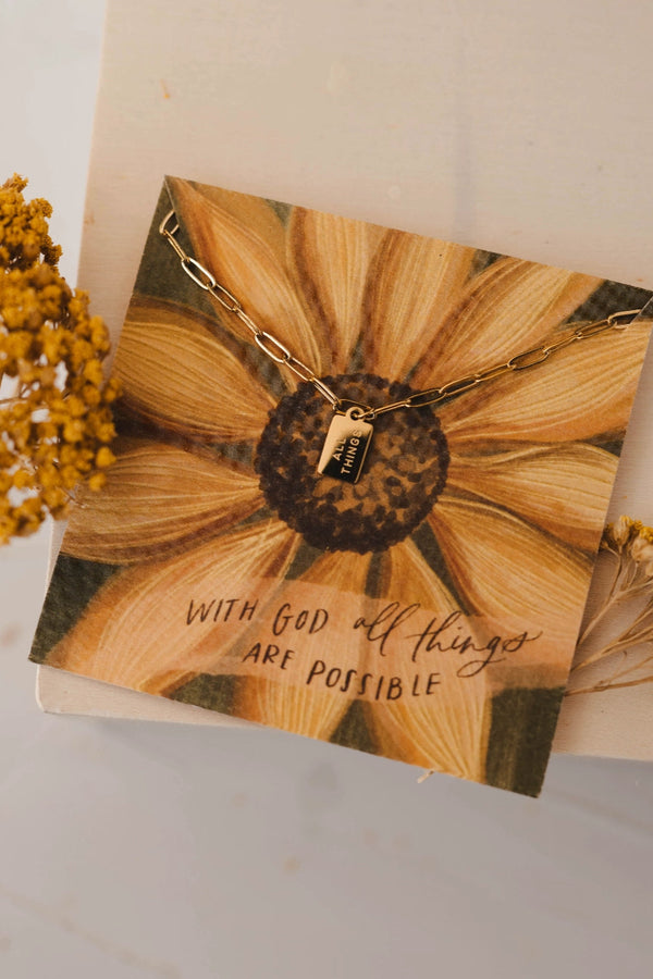 All Things Mini Tag Necklace | Dear Heart
