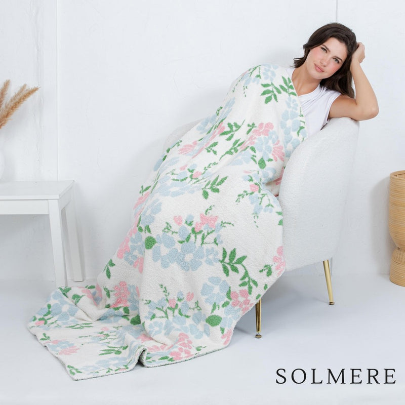 'In Bloom' Floral Blanket