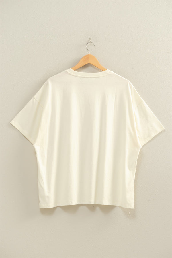 Oversized Tee - Cream