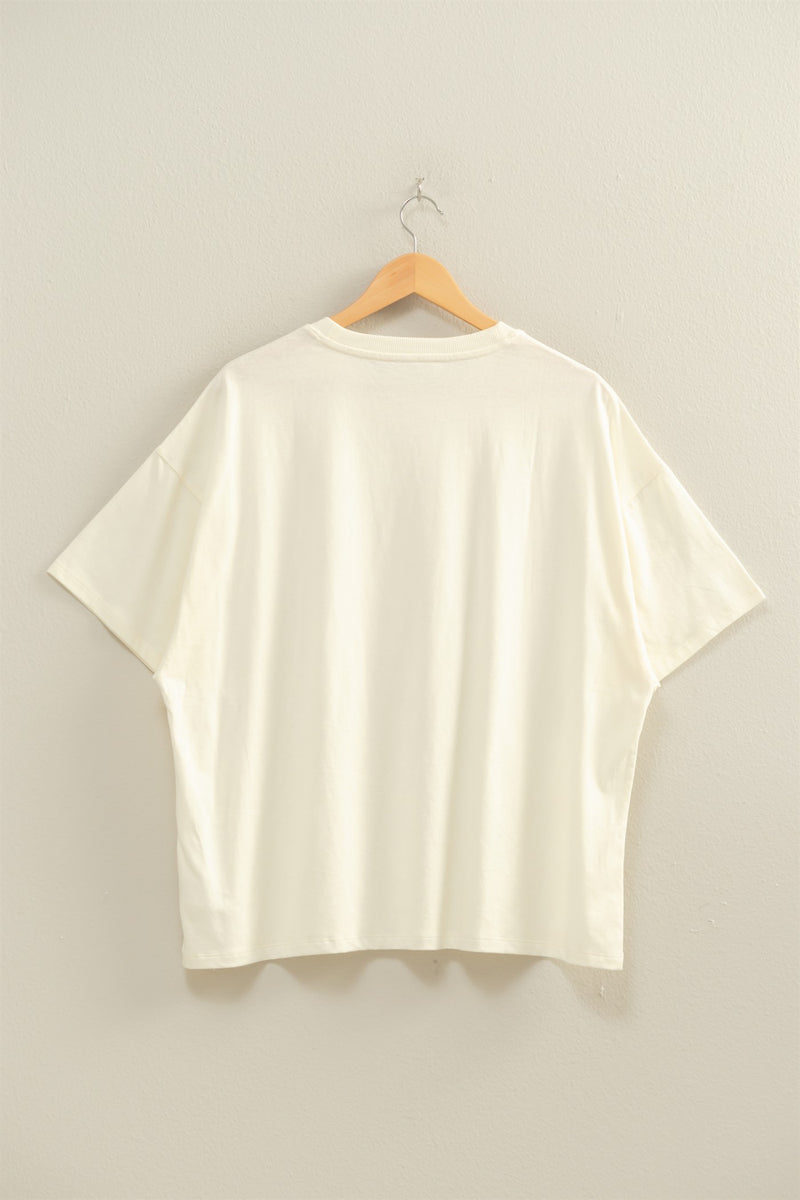 Oversized Tee - Cream