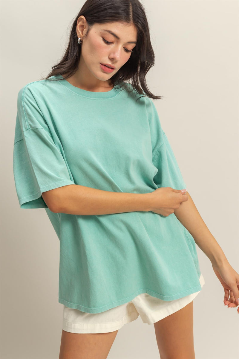 Oversized Tee - Turquoise