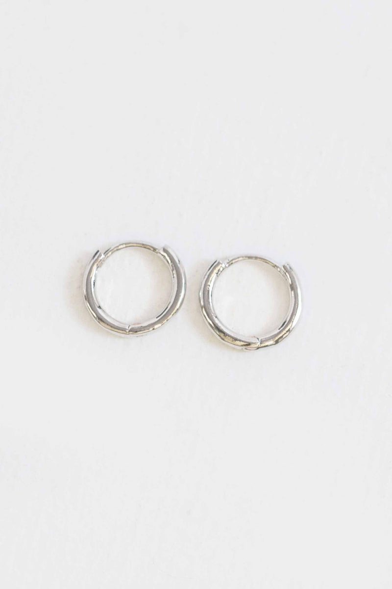 Ultra Mini Huggie Hoop Earrings | Silver