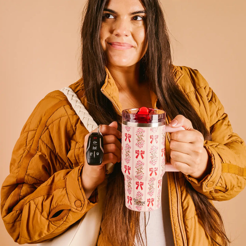 20 Oz Lifestyle Flip Straw Tumbler - Oh So Merry