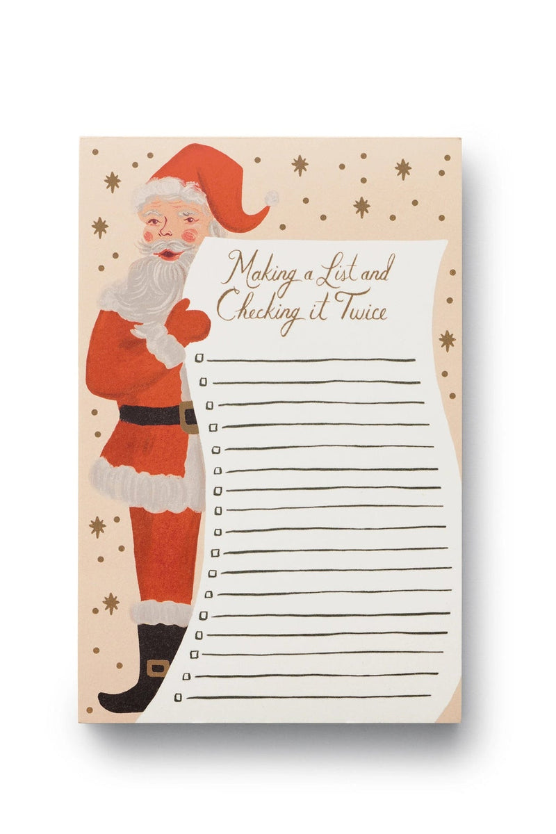 Santa's List Notepad | Rilfe Paper Co.