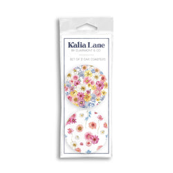Car Coaster 2 Pack - Fantasy Garden Florals
