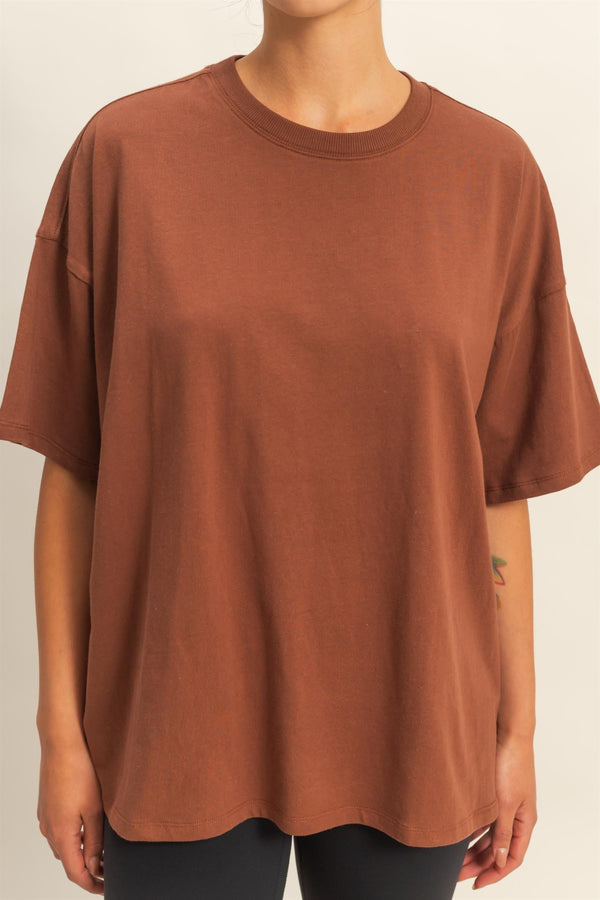 Oversized Tee - Chestnut