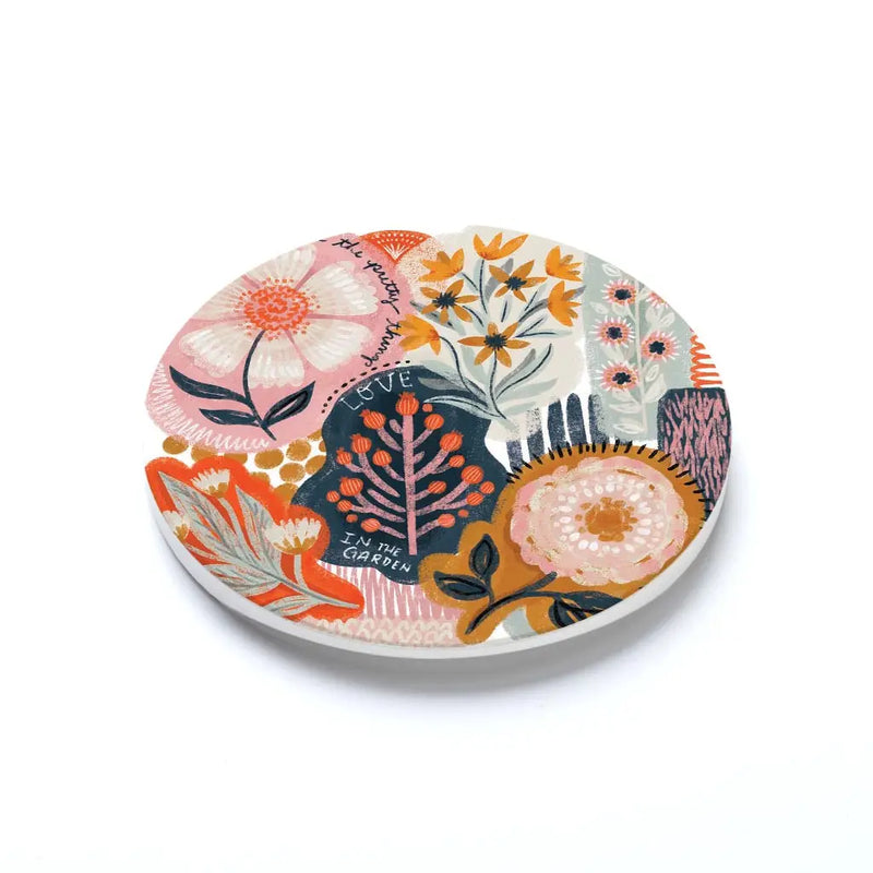 Car Coaster - Abstract Floral