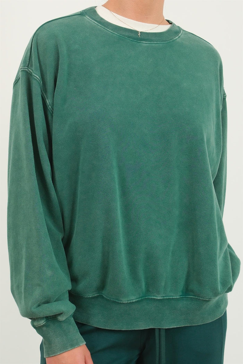 'Easy Days' Sweatshirt - Dark Green