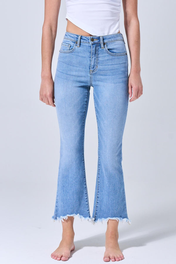 'These Days' High Rise Kick Flare Jean