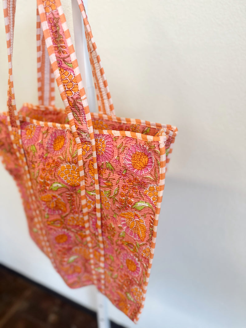Mila Quilted Tote Bag