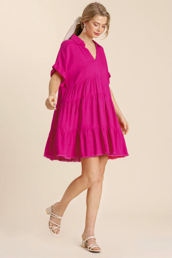 'Travel to You' Dress - Hot Pink