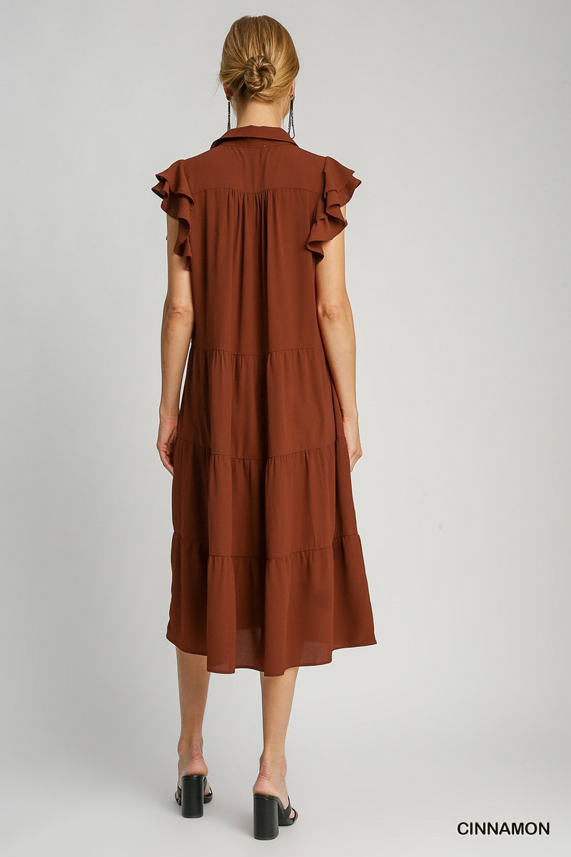 'Away We Go' Dress - Cinnamon