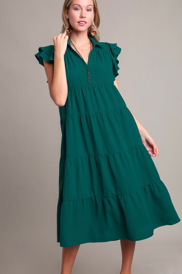 'Away We Go' Dress - Teal