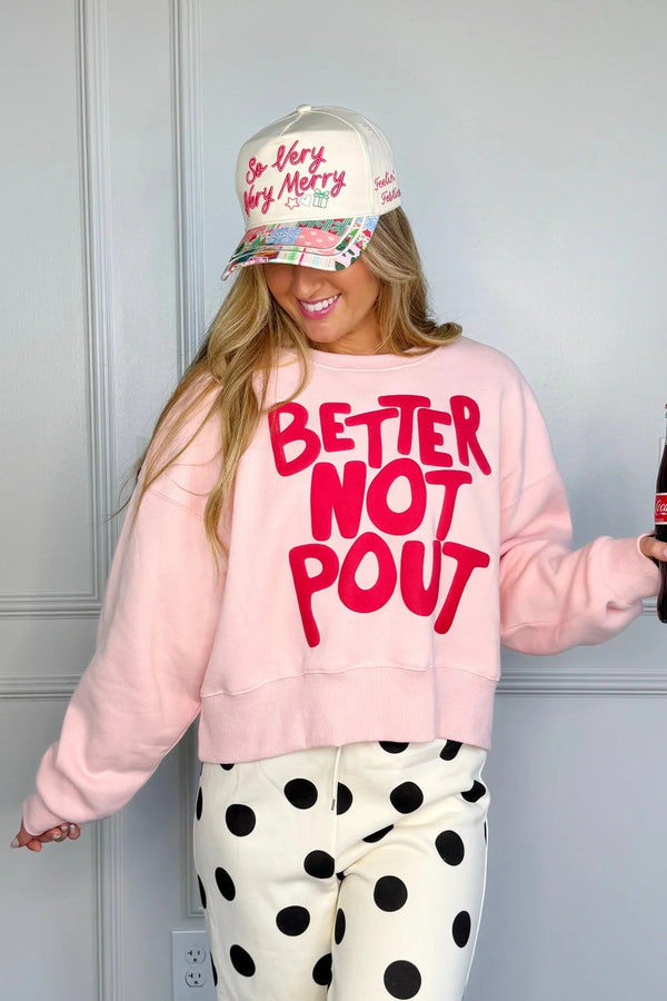 Better Not Pout Puff Crop Sweatshirt | Poppy & Pine