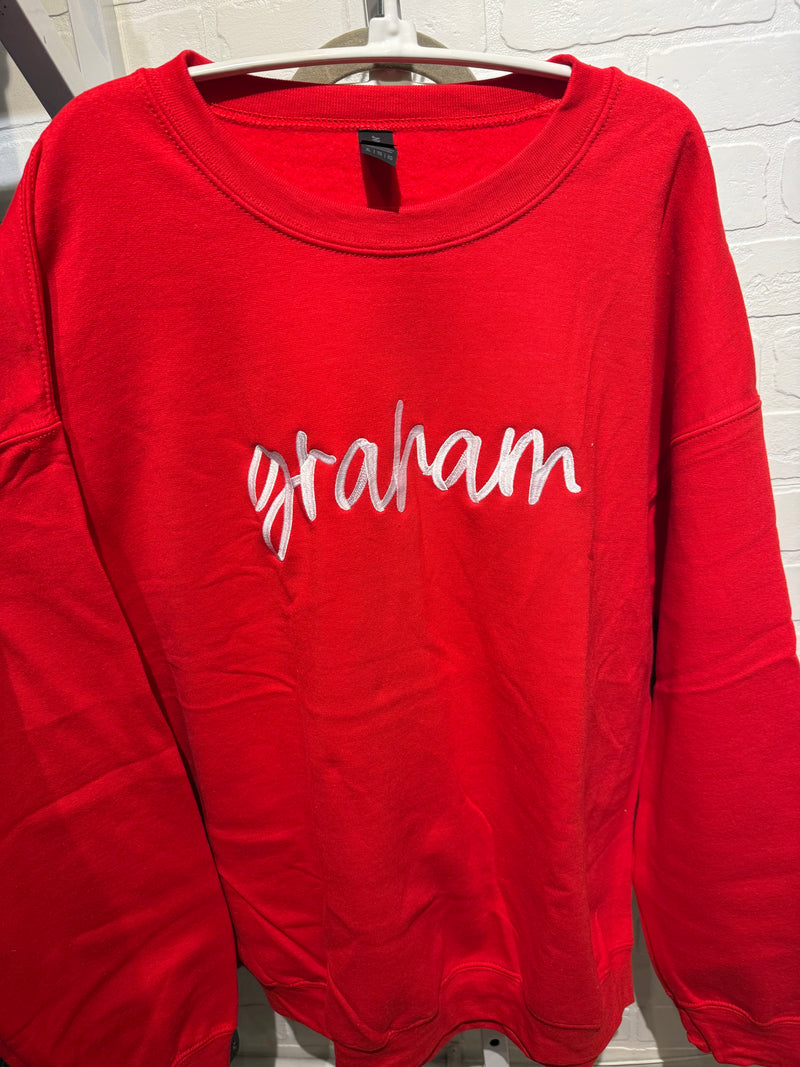 Graham Puff Print Sweatshirt