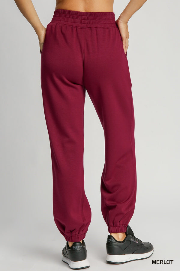 'All Day Comfort' Joggers - Merlot