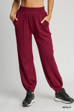 'All Day Comfort' Joggers - Merlot