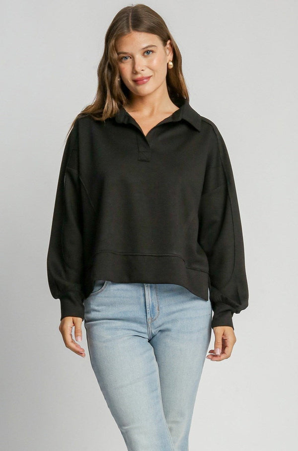 'All Day Comfort' Sweatshirt - Black