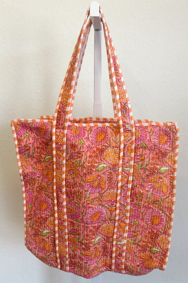 Mila Quilted Tote Bag