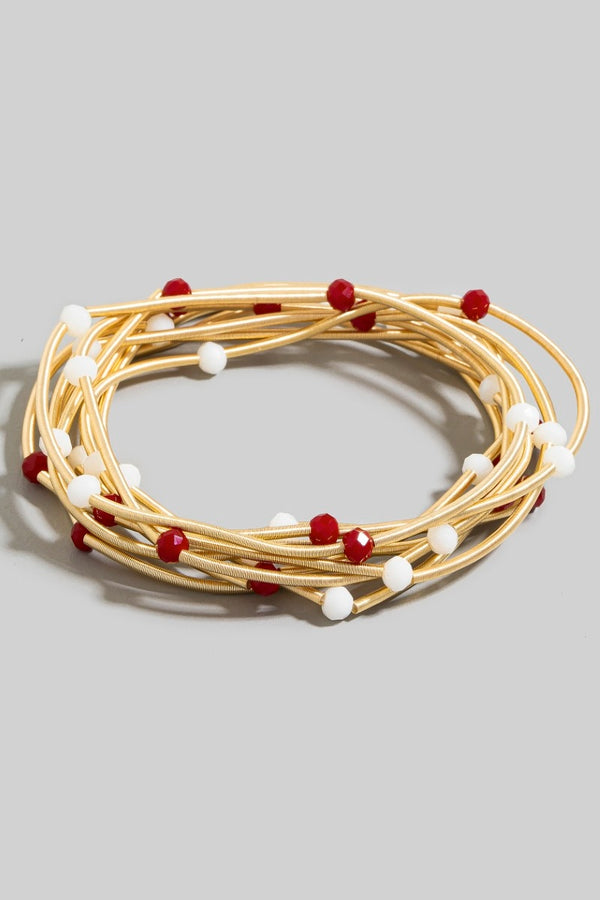 Game Day Bracelet Set - Red