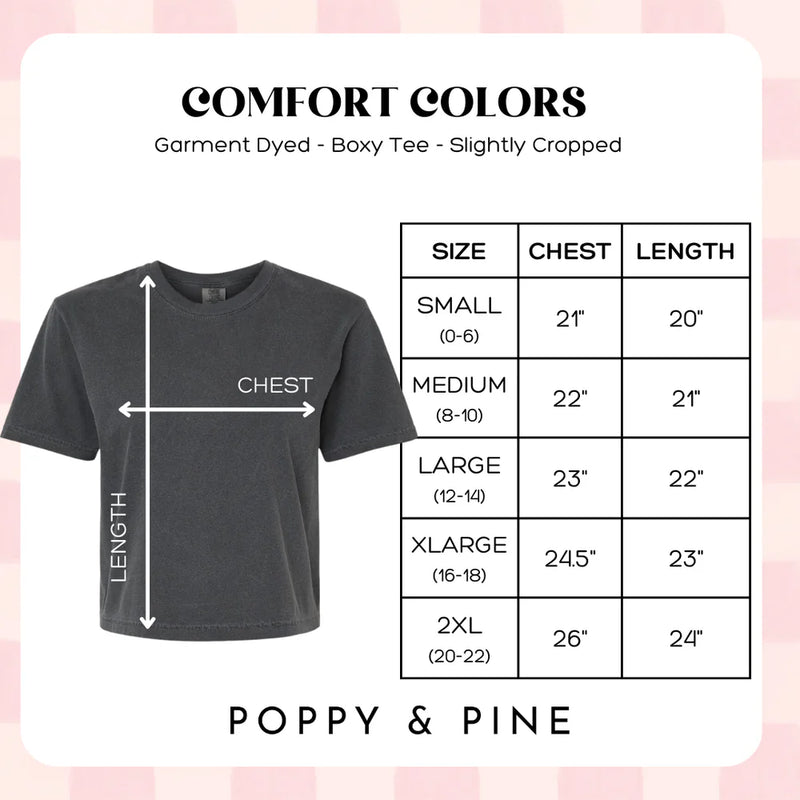Literally Born to Dilly Dally Crop Tee | Poppy & Pine