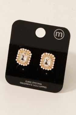 Pearl Stud Earrings