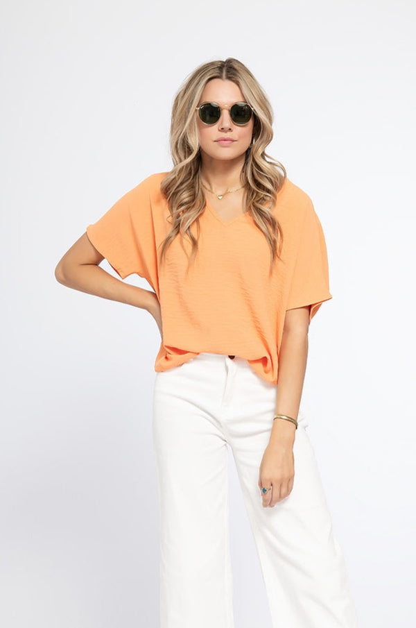 'Look for This' Top - Apricot