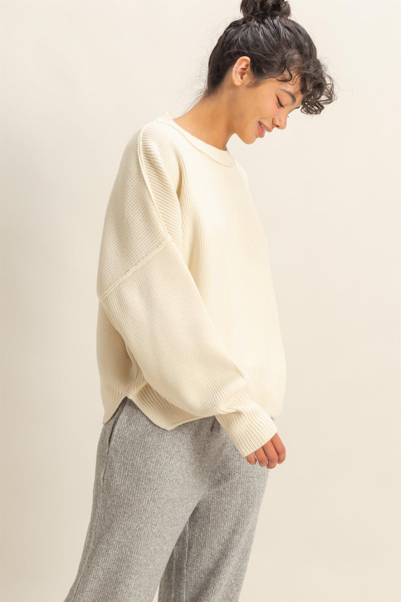 'Call It Even' Sweater - Cream