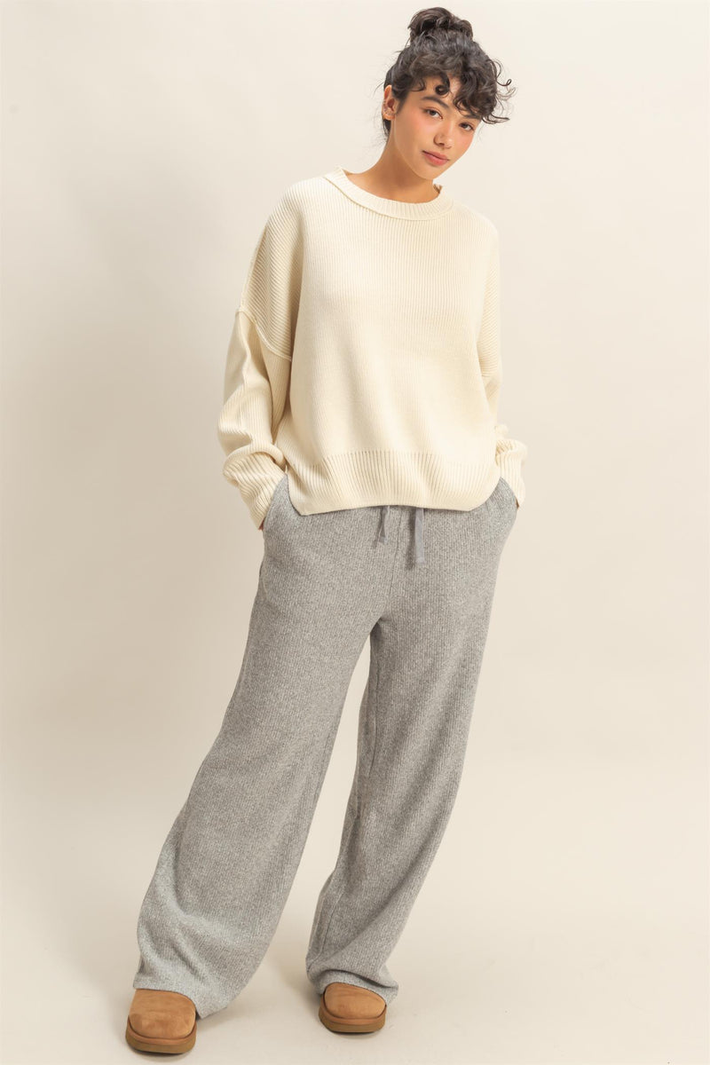 'Call It Even' Sweater - Cream