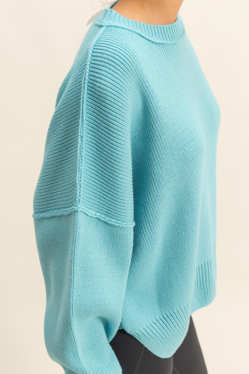 'Call It Even' Sweater - Sky