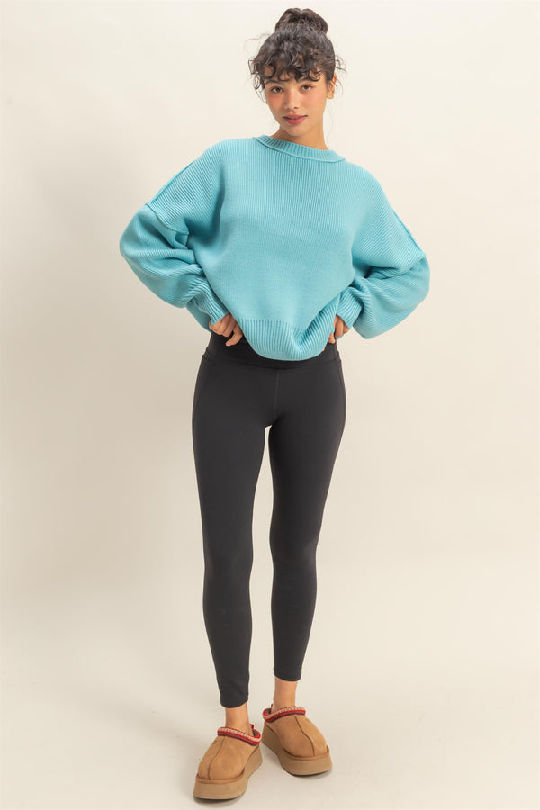 'Call It Even' Sweater - Sky