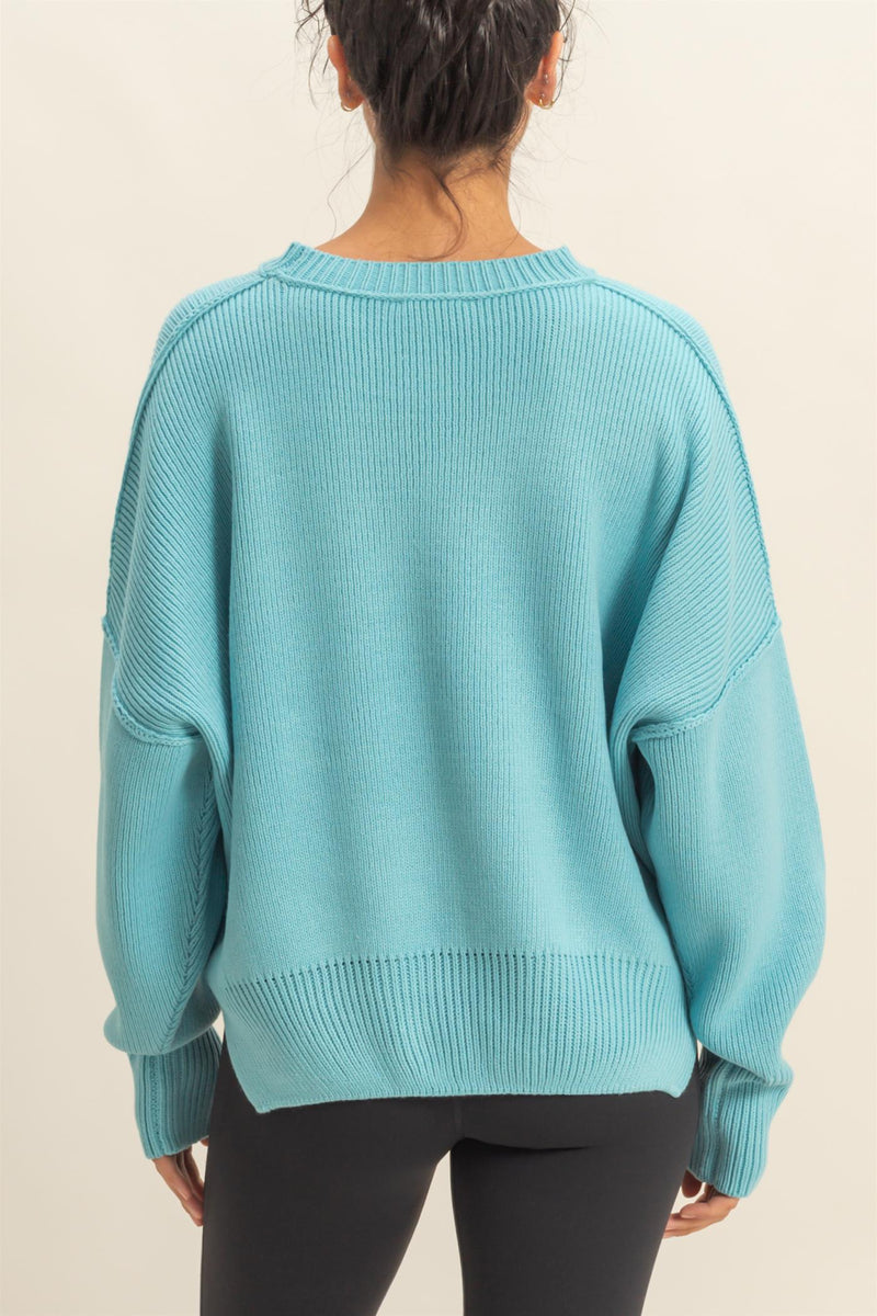 'Call It Even' Sweater - Sky