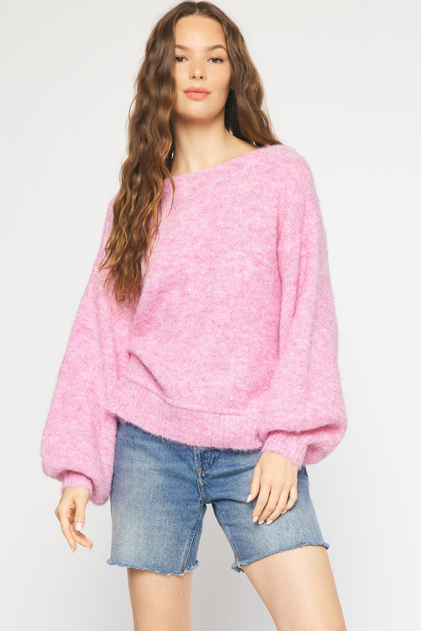 'Nothing More' Sweater - Pink