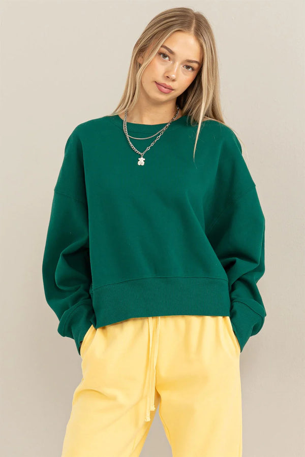 'Chill Vibes' Sweatshirt - Green