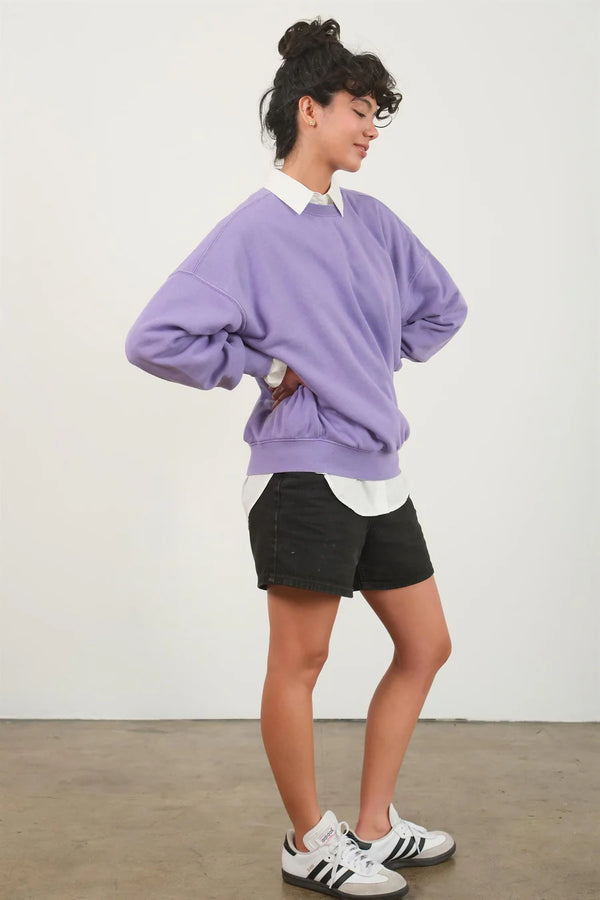 'Keep It Casual' Sweatshirt - Lavender