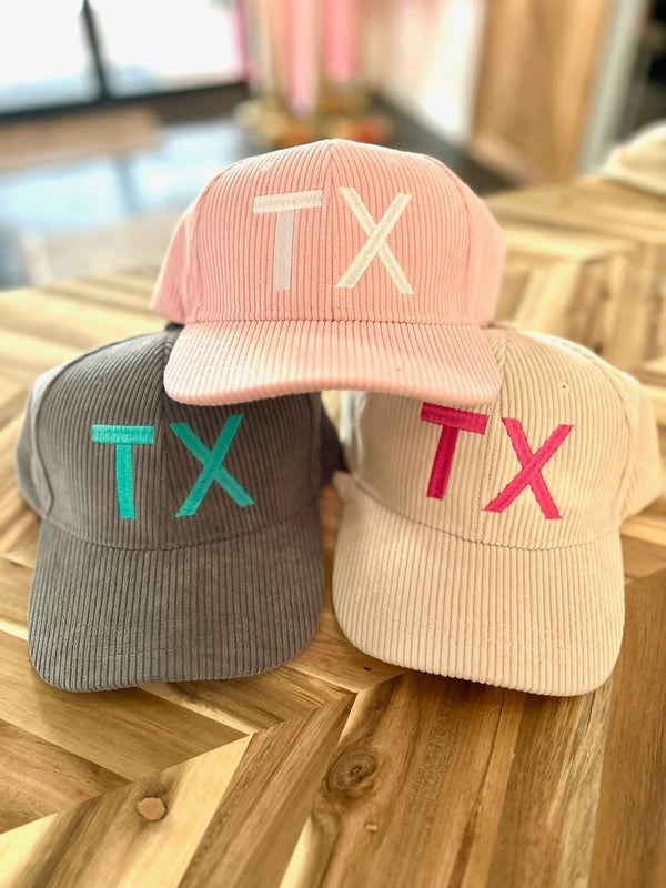 TX Corded Hat - Pink