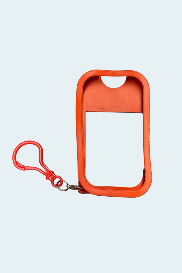 Hand Sanitzer Holder Keychain - Red